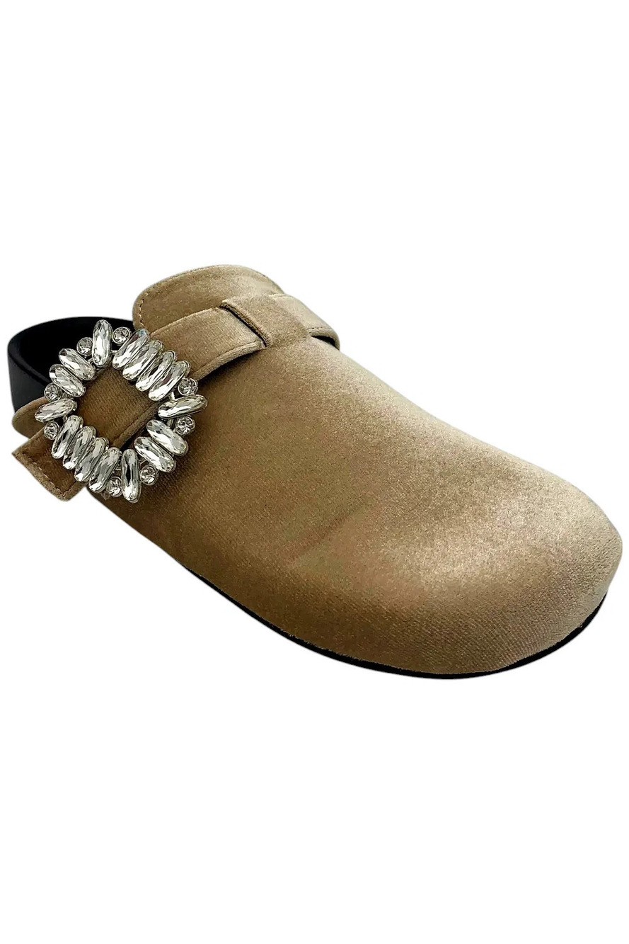 ShuShop Women's Shoes Avalon Updated Slide Mule Taupe - Medium
